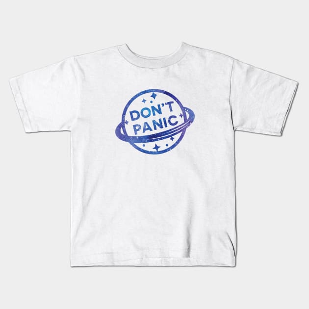 Don't Panic Kids T-Shirt by swissette
